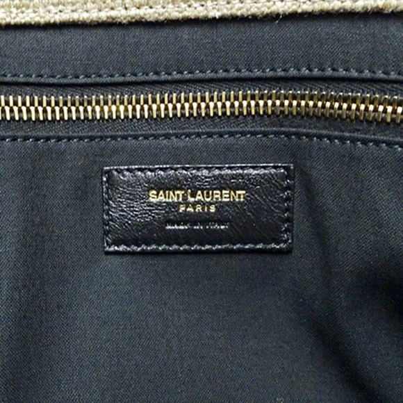 Saint Laurent SAINT LAURENT Bag Ladies Tote Rive Gauche Canvas Beige Brown - Picture 6 of 13